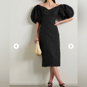 Mara Hoffman Off the Shoulder Namari Dress, Linen, Balloon sleeves, size 6